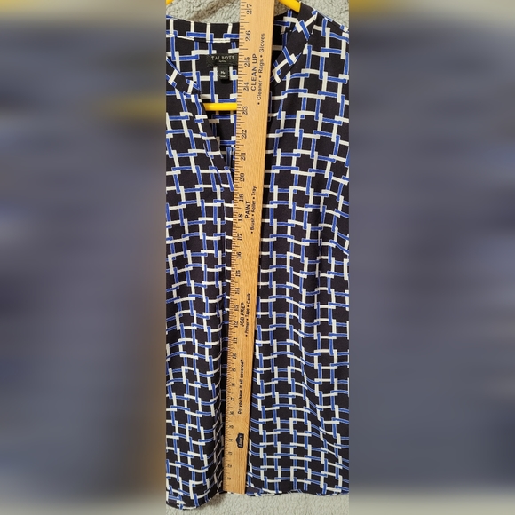 Talbots Petites Blue Shirt Medium - Picture 8 of 9